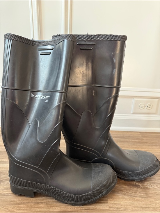 Dunlop Protective Footwear Plain Toe Black Rubber Boots Wellies Men 12 main image 9